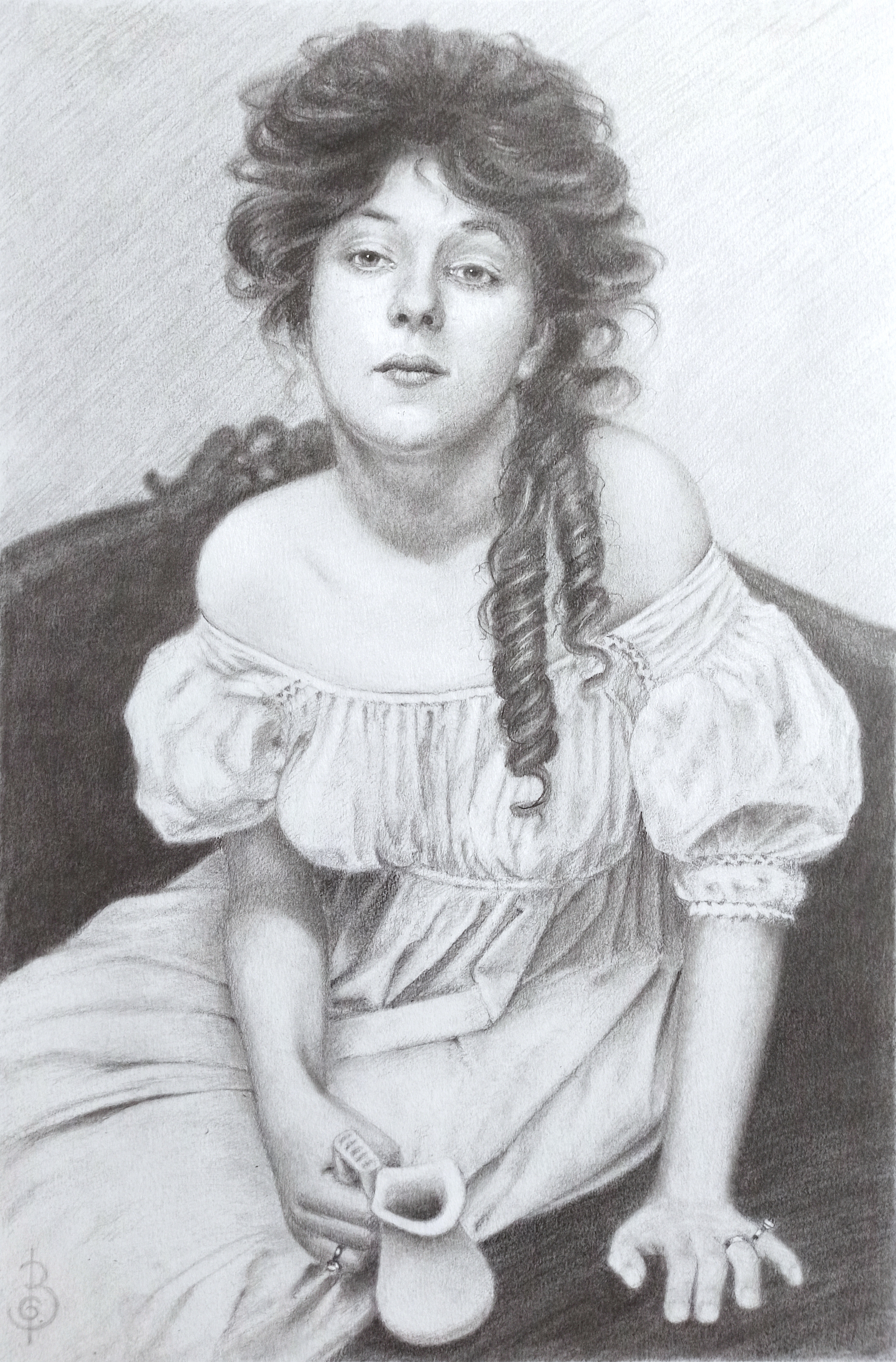 Miss Evelyn Nesbit (da una fotografia di Gertrude Kasebier 1903)